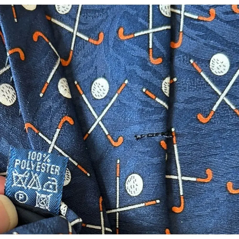Men’s Tie Disney Golf Mickey Unlimited Goofy Donald Duck Golfing Balancine Inc